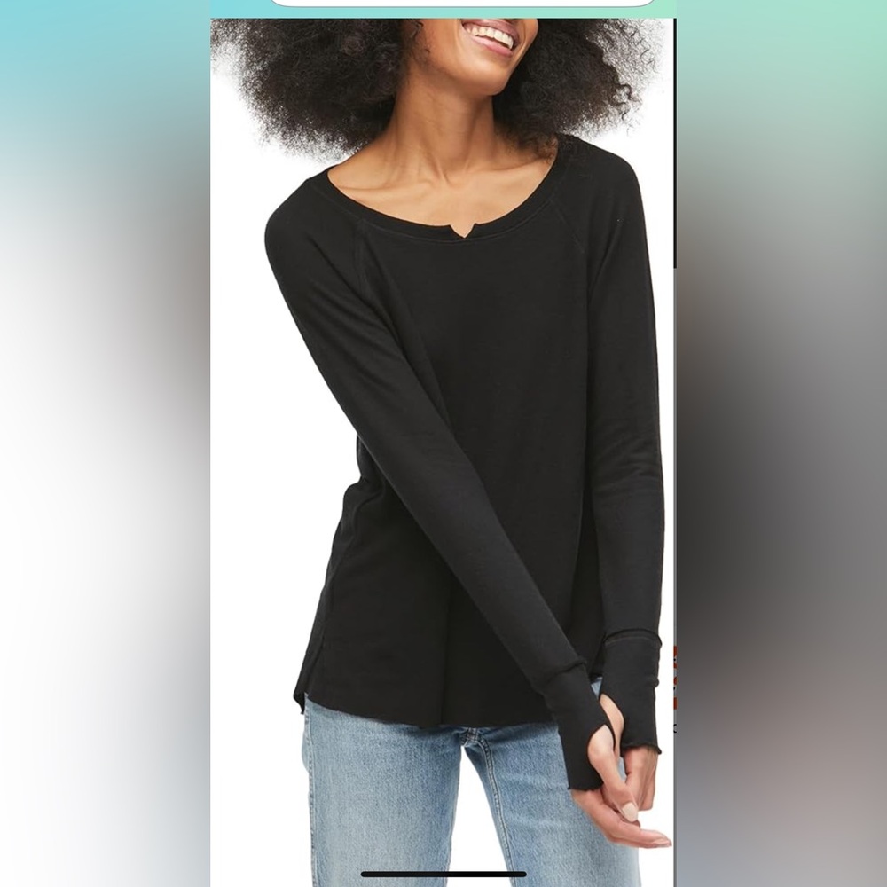 Michael Stars Black Treasure Notch Neck top. New with tags. Never been worn.